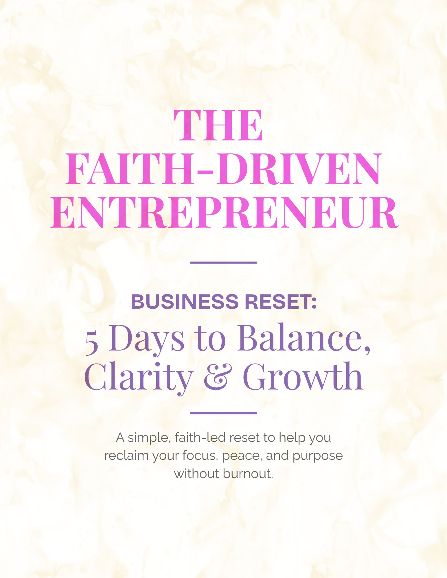 The Faith-driven Entrepreneur cover